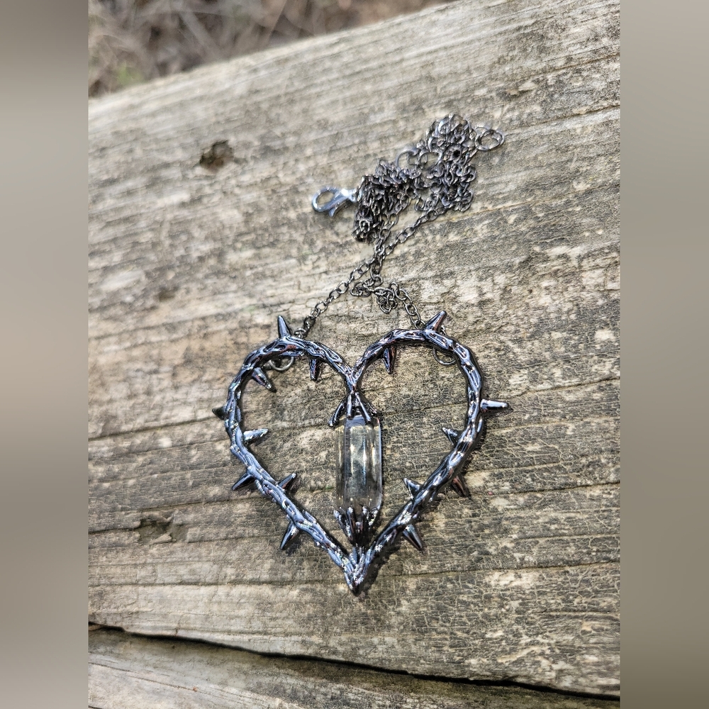 Silver Heart Pendant Necklace